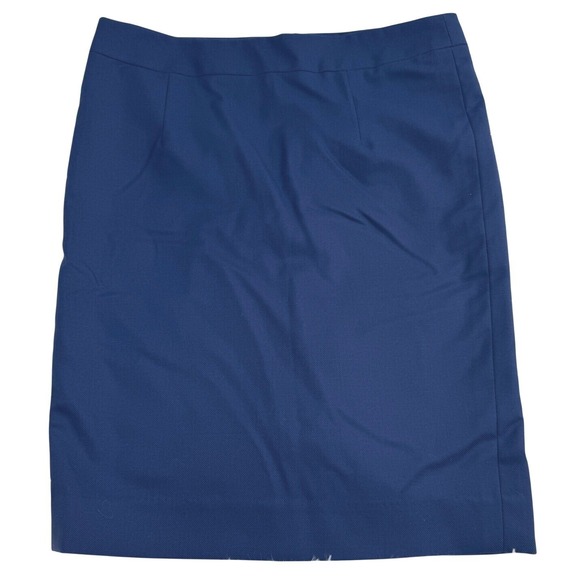 Vintage Dresses & Skirts - Maureen Gallagher Wool Pencil Skirt Career Office Navy Blue Waist 29 Vintage VTG